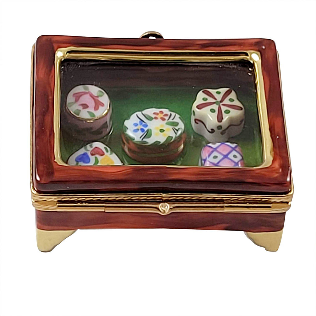 Vitrine with Limoges Boxes