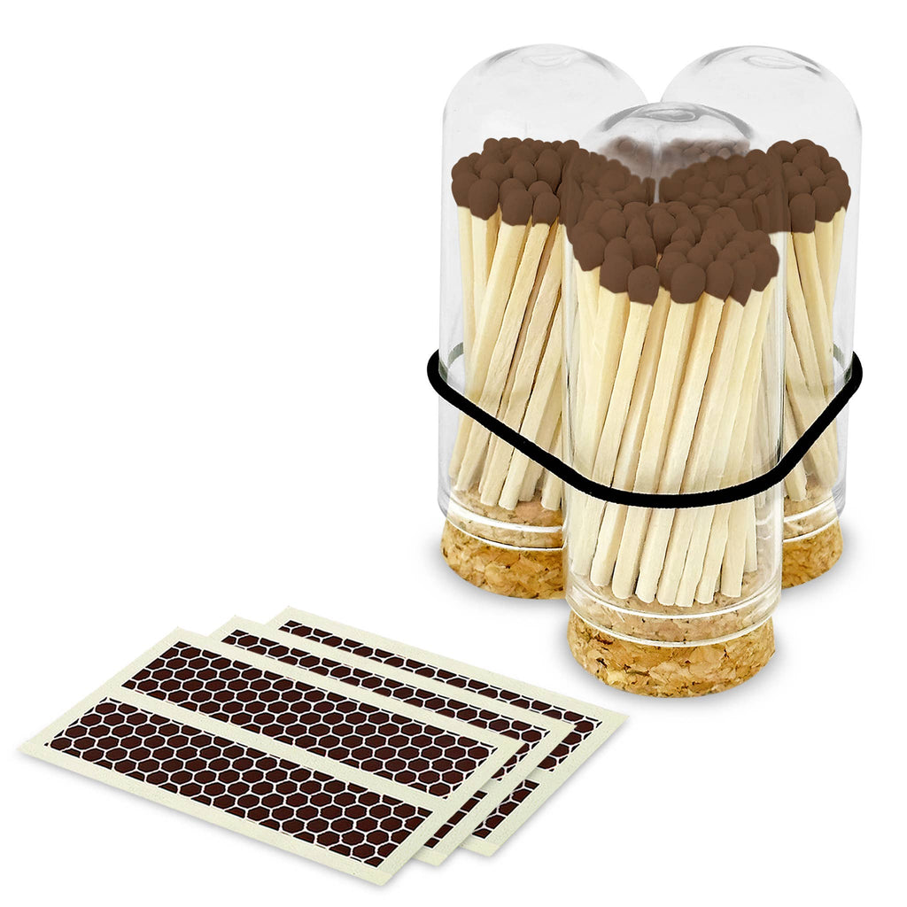 2" Matches + Mini Cloche - Colors of Your Choice + Strikers: Brown