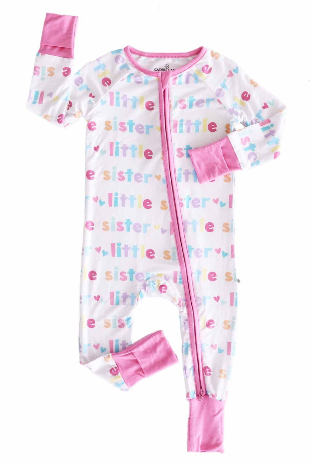 Little Sister Convertible Zip Romper: 6-12 months
