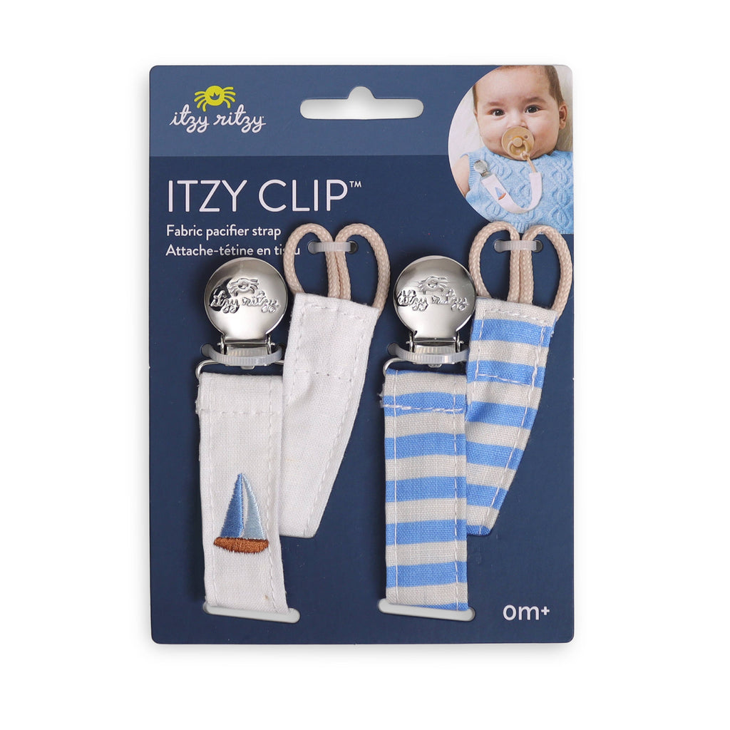 *NEW* Itzy Clip™ - Fabric Pacifier Strap: Nautical