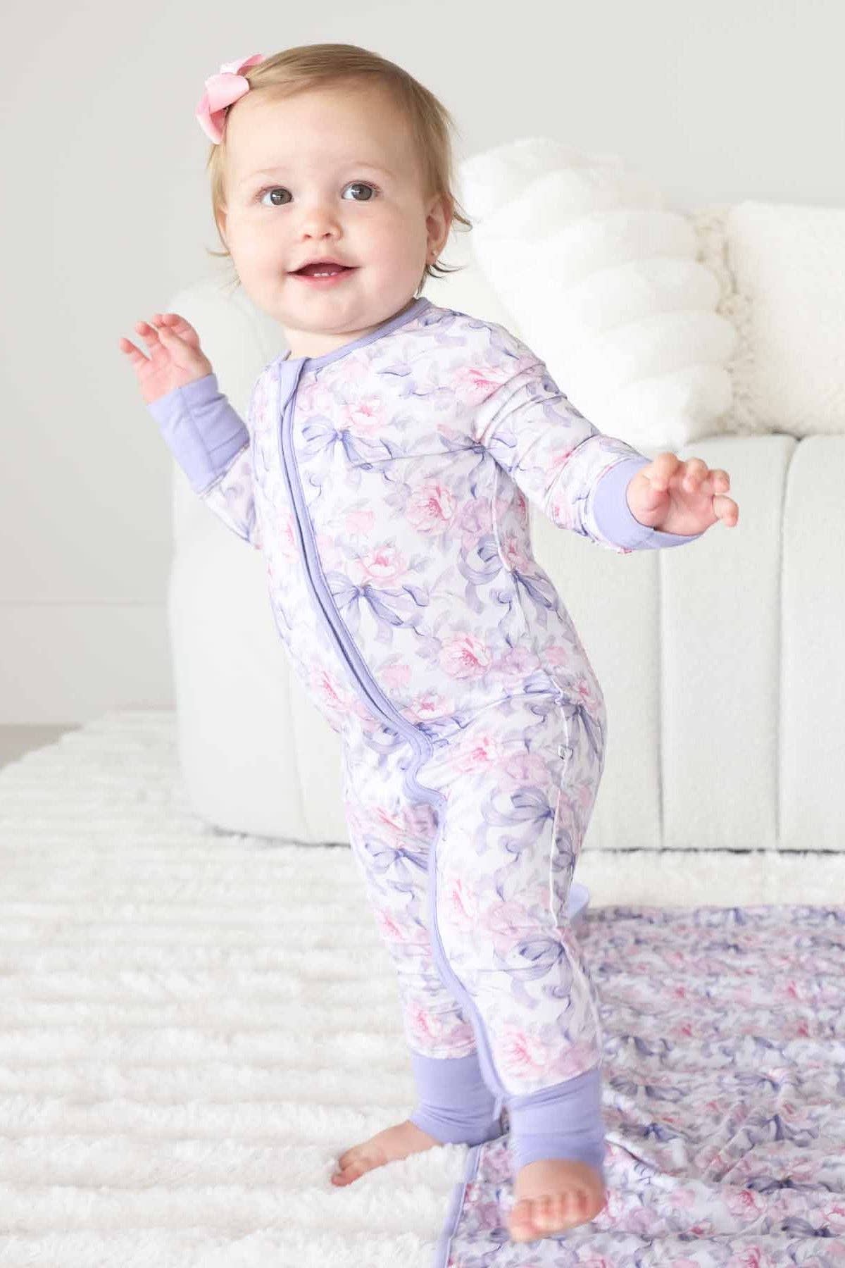 Leighton's Lavender Convertible Zip Romper: 18-24 months