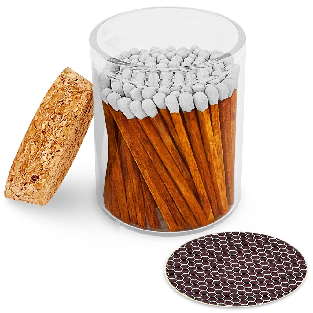 2" Matches in Cork Top Jar - Colors of Your Choice: Hot Pink