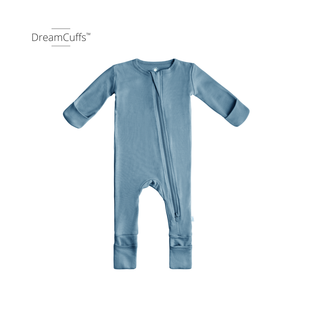 Baby Bamboo Pajamas w/ DreamCuffs™: Grey Star / 0 - 3 Months