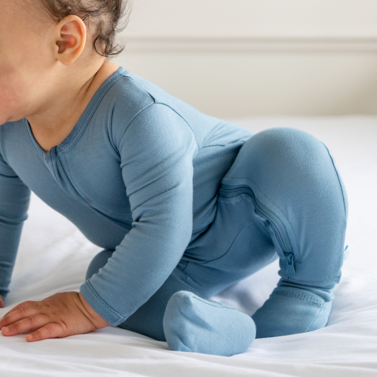 Baby Bamboo Pajamas w/ DreamCuffs™: Forest Green / 6 - 9 Months