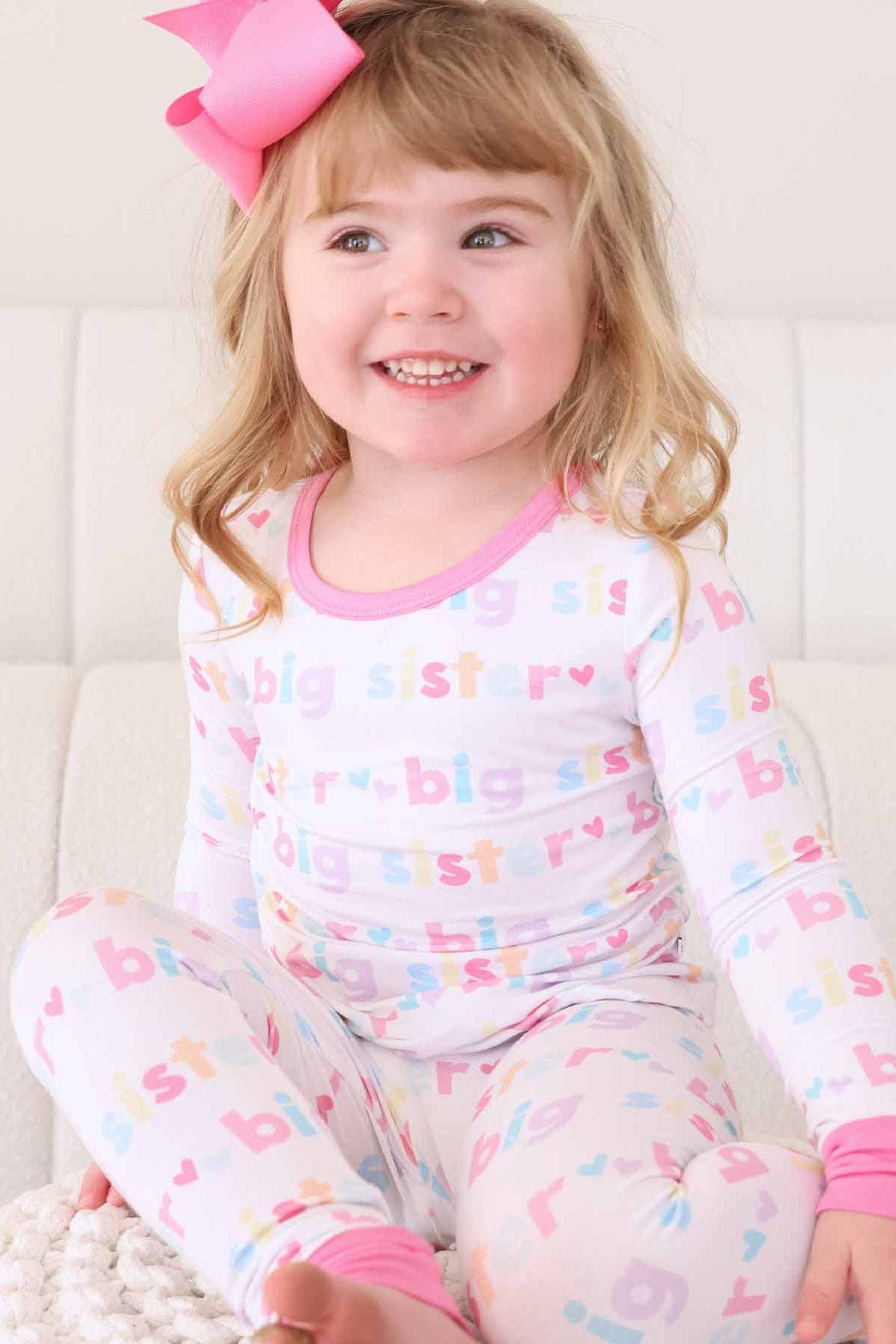 Big Sister Two Piece Pajama Set: 2T