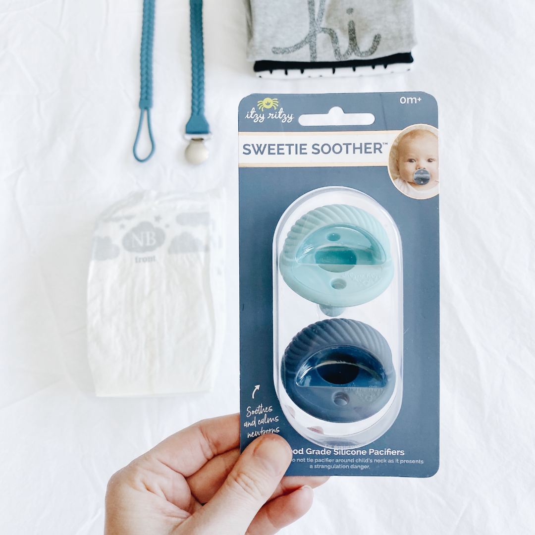 Sweetie Soother™ Pacifier Sets (2-pack): Toast + Buttercream Braids