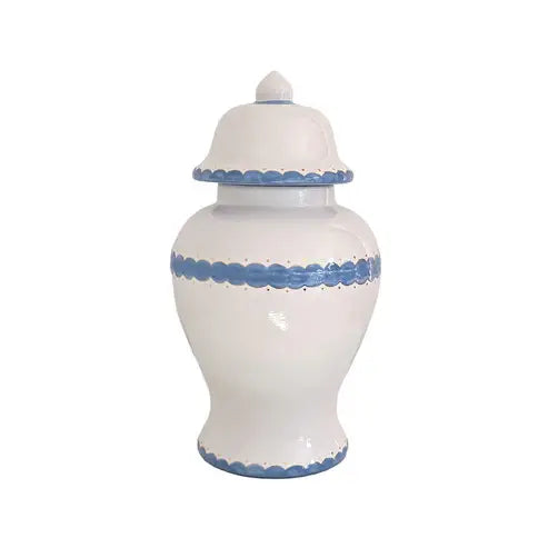 Scallop Ginger Jars in French Blue: Medium