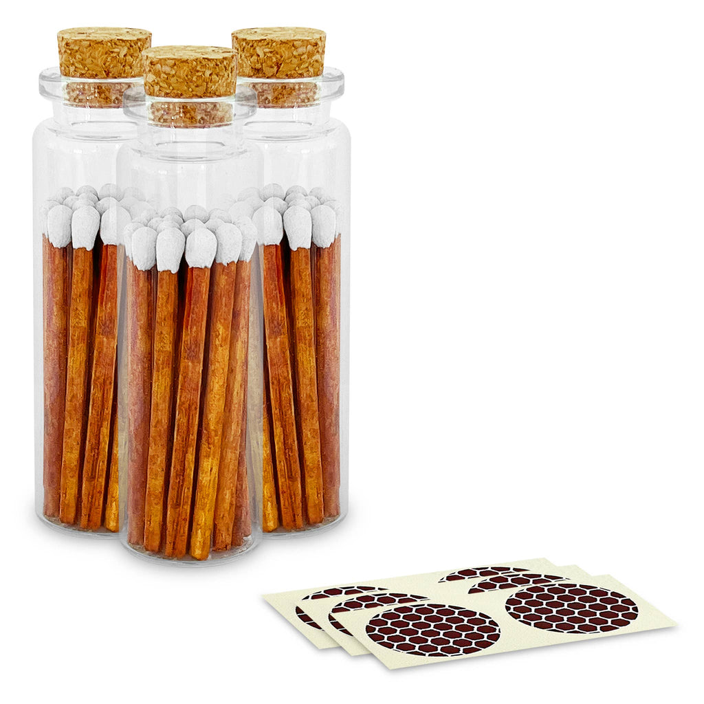 2" Matches + Small Bottle - Color of Your Choice + Strikers: Royal Blue