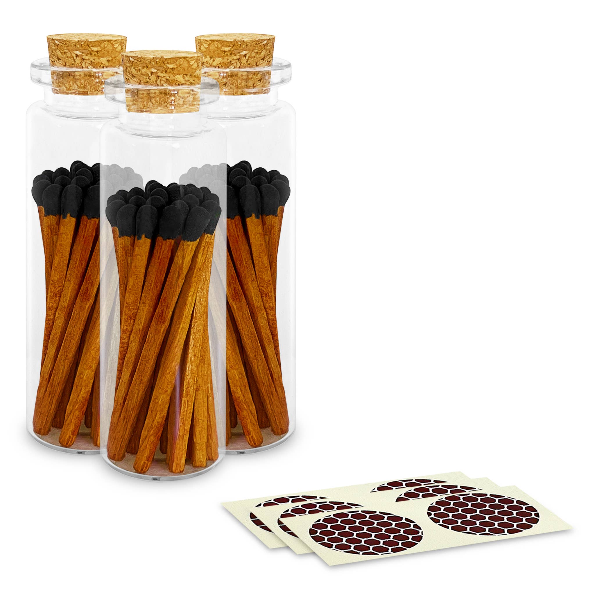 2" Matches + Small Bottle - Color of Your Choice + Strikers: Rainbow