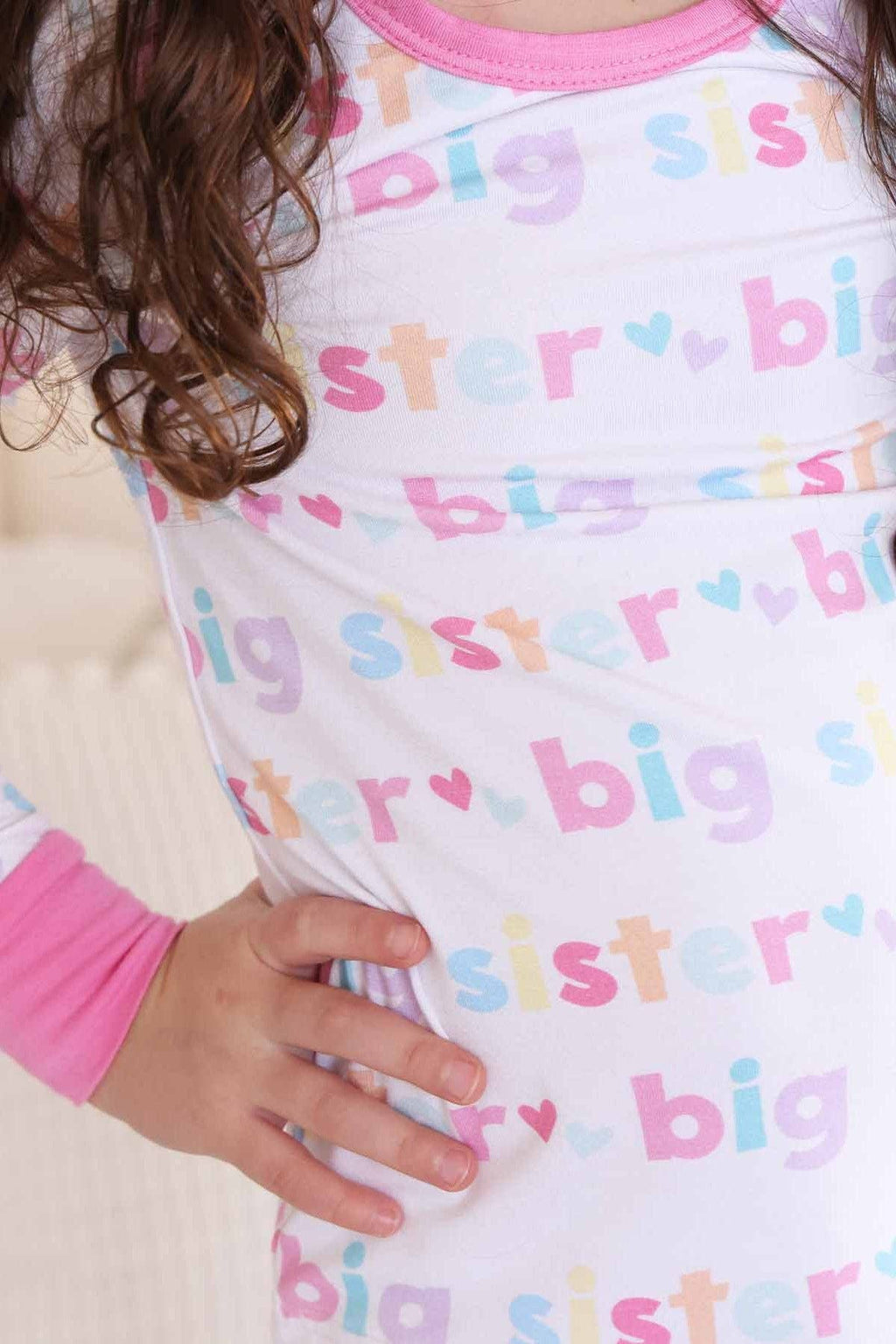 Big Sister Two Piece Pajama Set: 2T