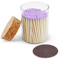 2" Matches in Cork Top Jar - Colors of Your Choice: Lilac