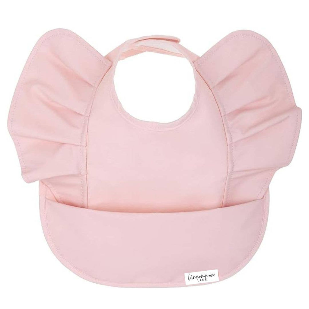 Wing Ruffle Waterproof Bib: Prima-rose Ballerina