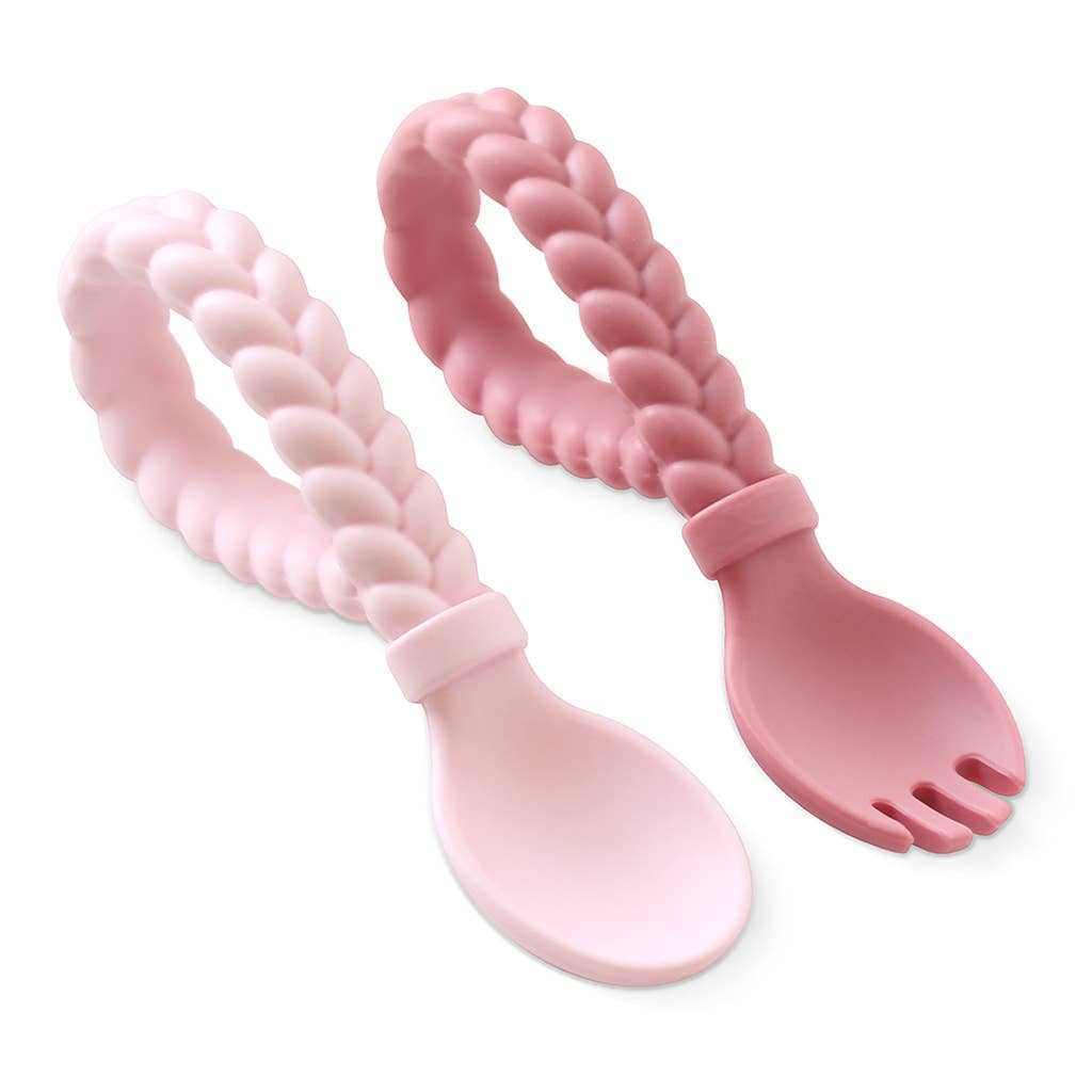 Sweetie Spoons™ Spoon + Fork Set: Blue