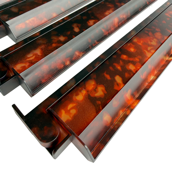 Tortoise Shell Mahjong Rack & Pusher Set Matte Finish: Tortoise Shell