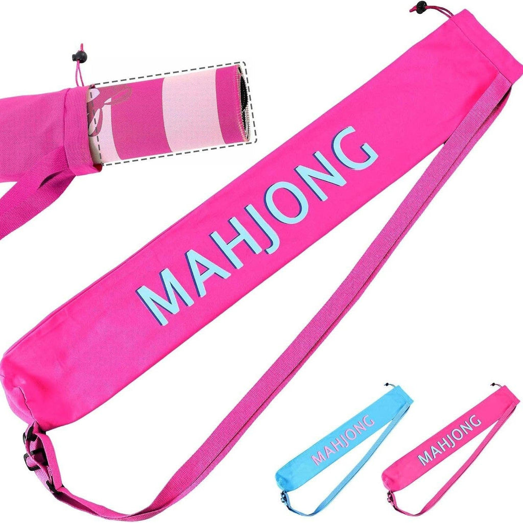 Mahjong Travel Bag – Large Capacity Crossbody Storage Tote: Black