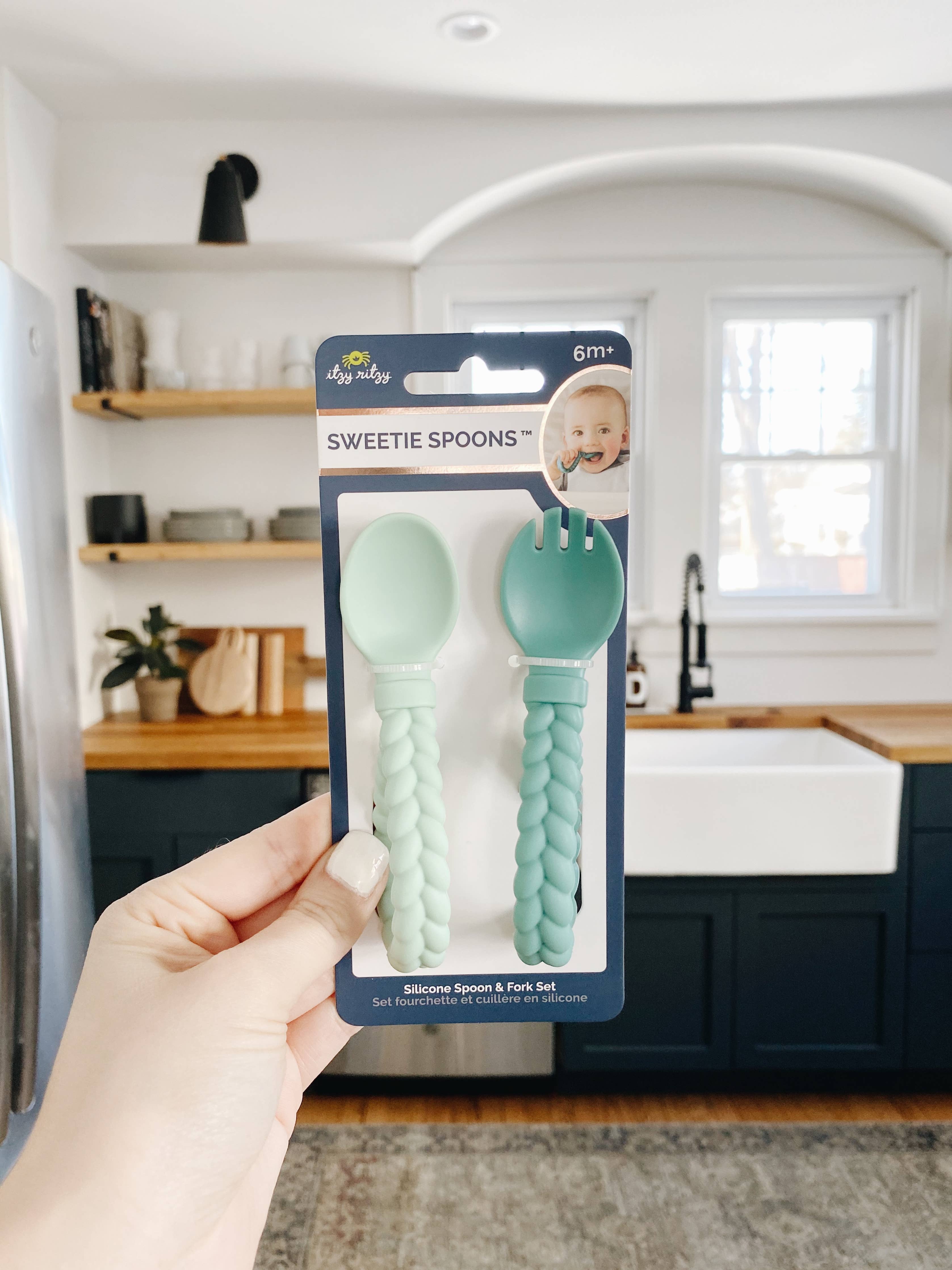 Sweetie Spoons™ Spoon + Fork Set: Blue