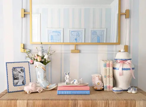 Scallop Ginger Jars in French Blue: Medium