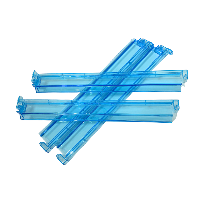 Mahjong Rack and Pusher Set of 4 - Multi Colors Blue Purple Red Green Clear: Purple