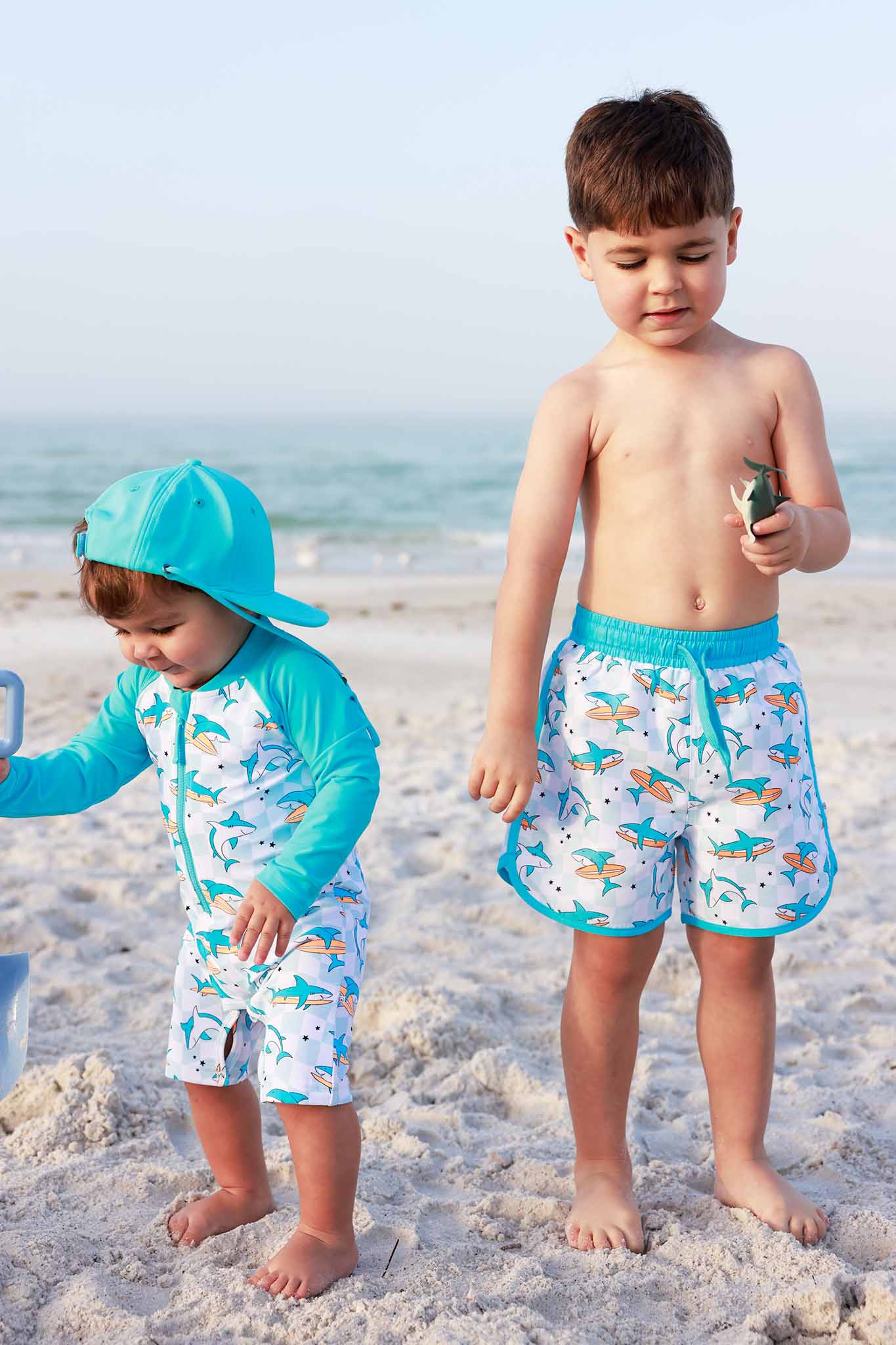 Boy's Swim Trunks | Totally Jawsome: 12-18 months