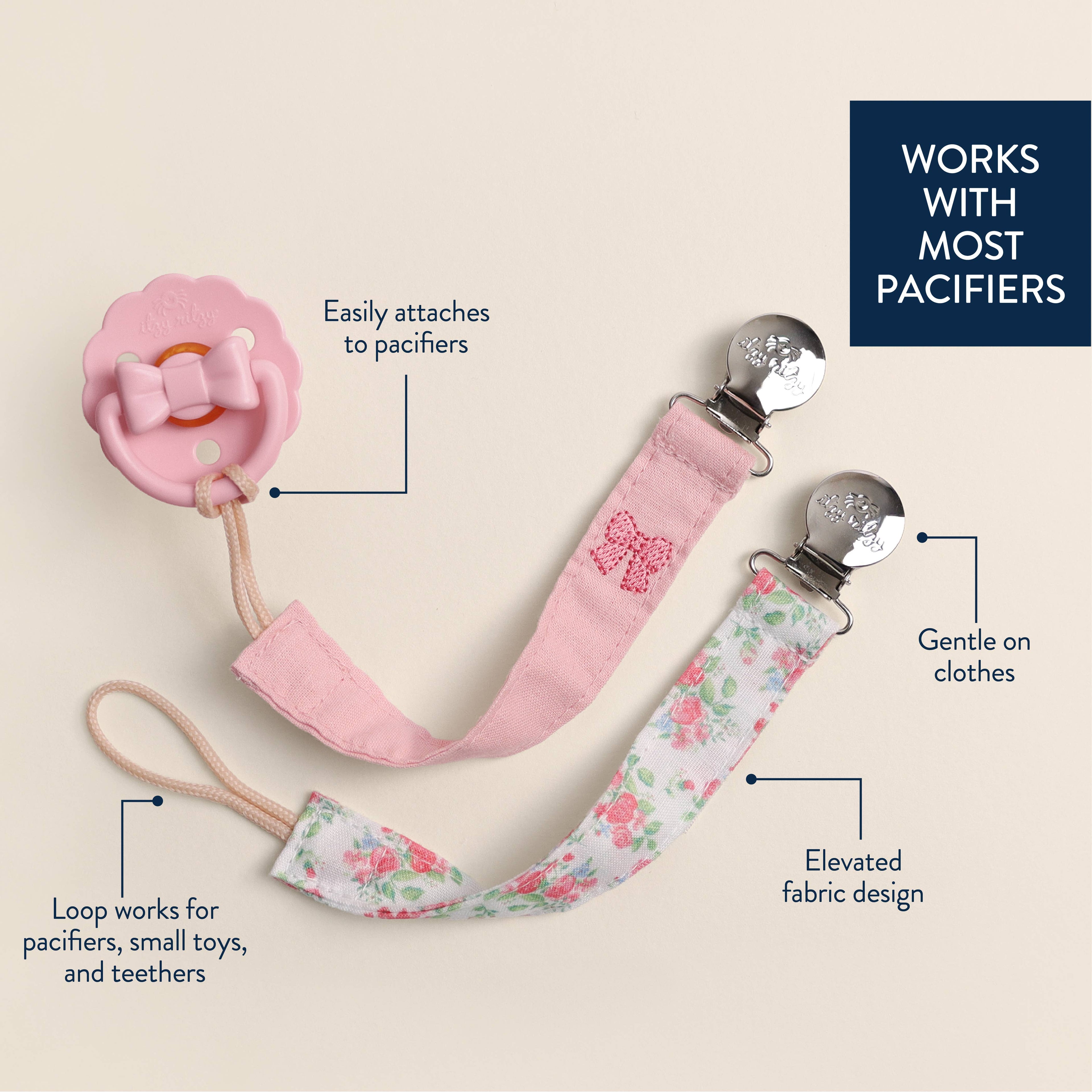 *NEW* Itzy Clip™ - Fabric Pacifier Strap: Nautical