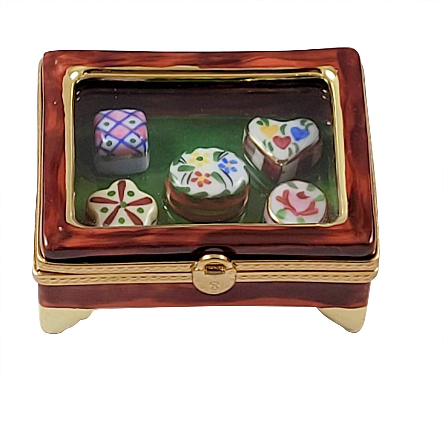 Vitrine with Limoges Boxes
