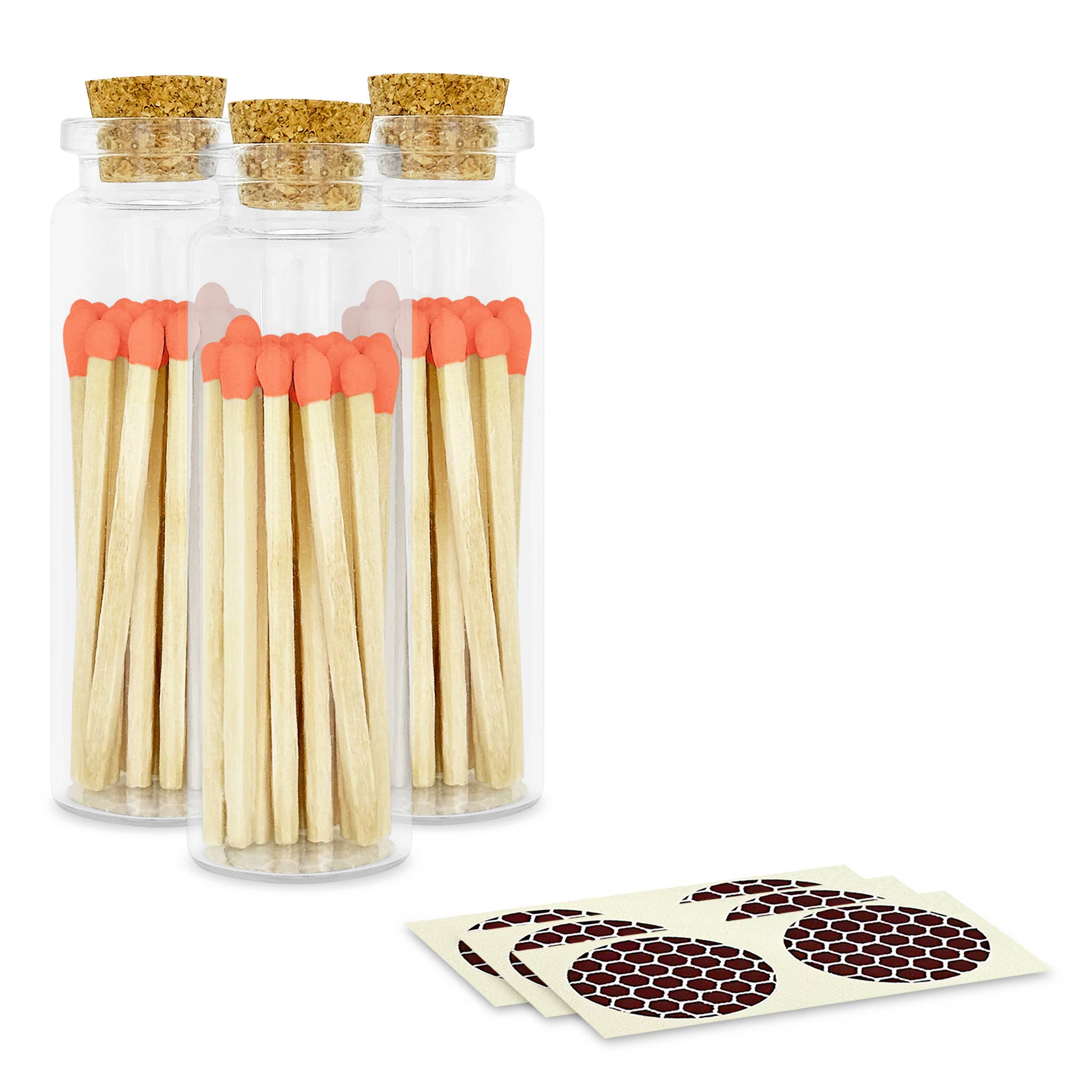 2" Matches + Small Bottle - Color of Your Choice + Strikers: Rainbow