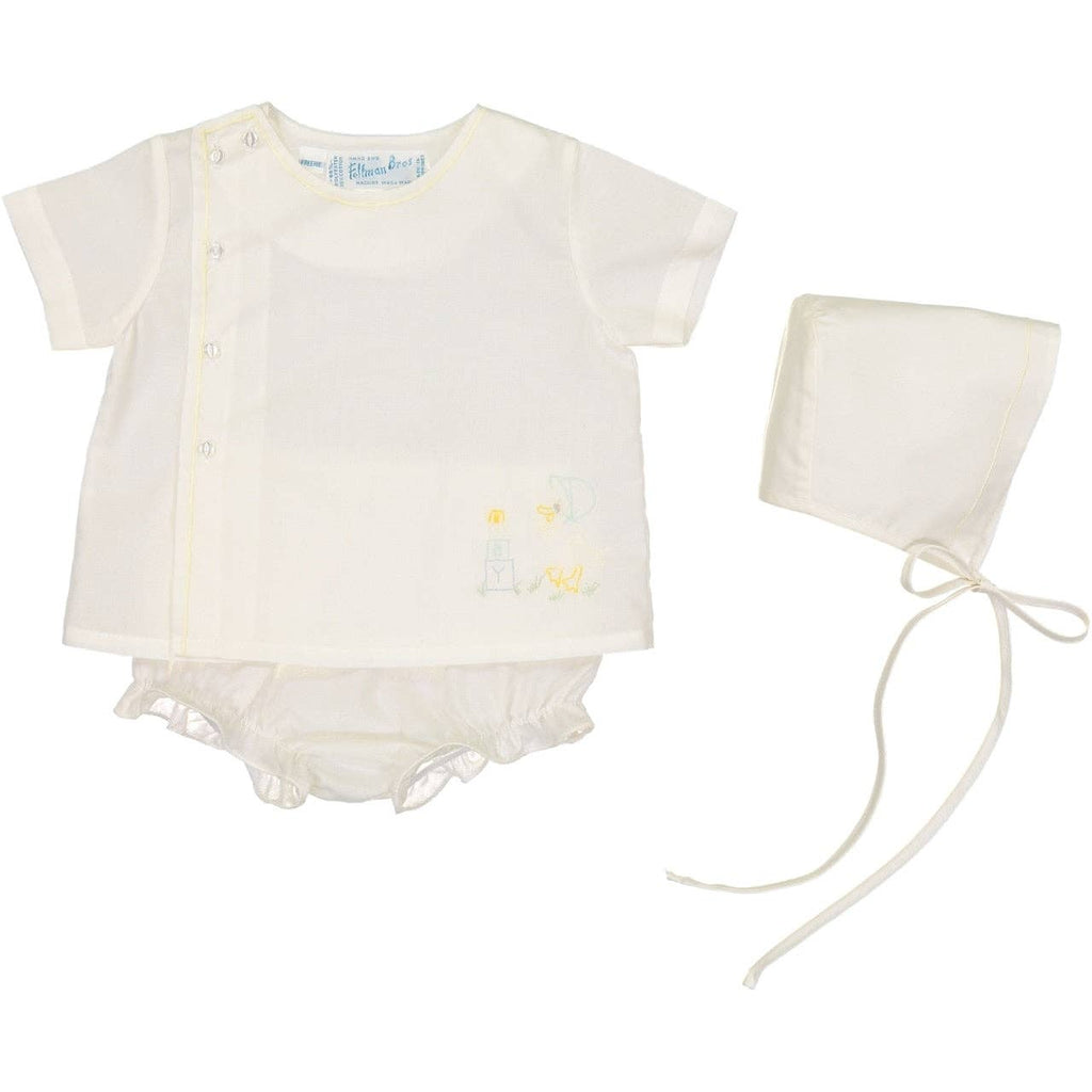 Preemie Duck Diaper Set: Ivory / Preemie