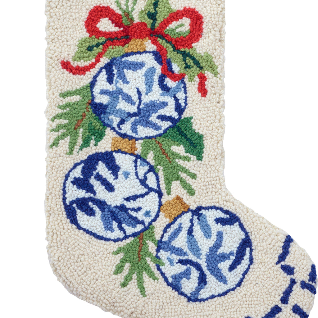 Chinoiserie Ornaments Hook Stocking