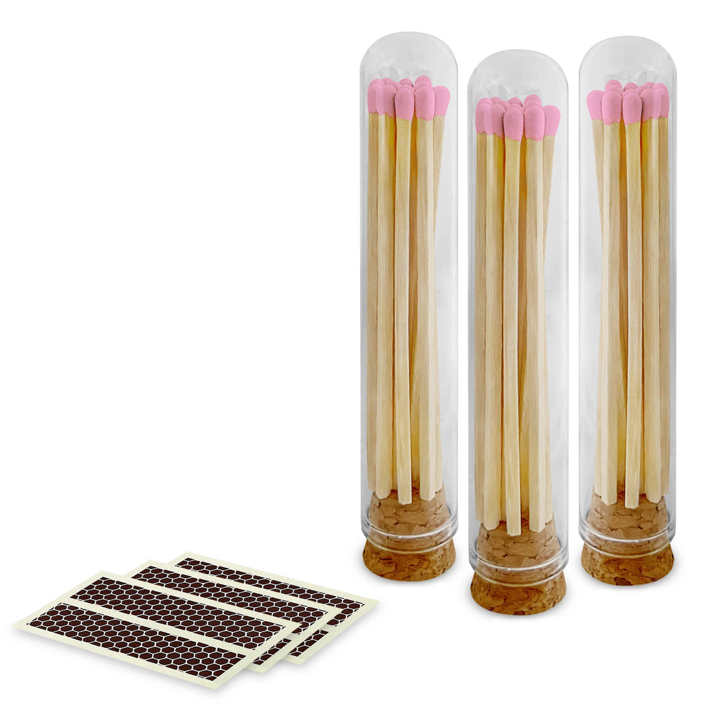 4" Matches + Mini Cloche - Colors of Your Choice + Strikers: Gold Tip