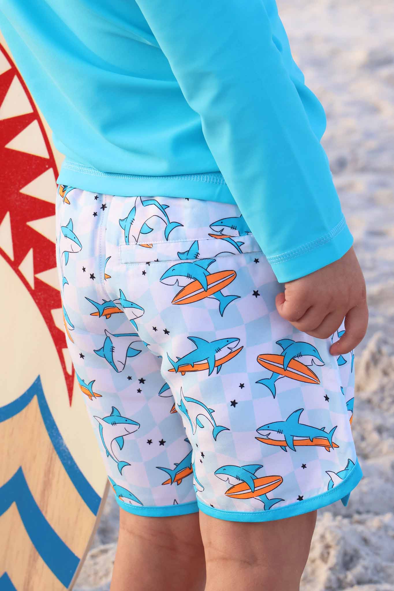 Boy's Swim Trunks | Totally Jawsome: 6-12 months