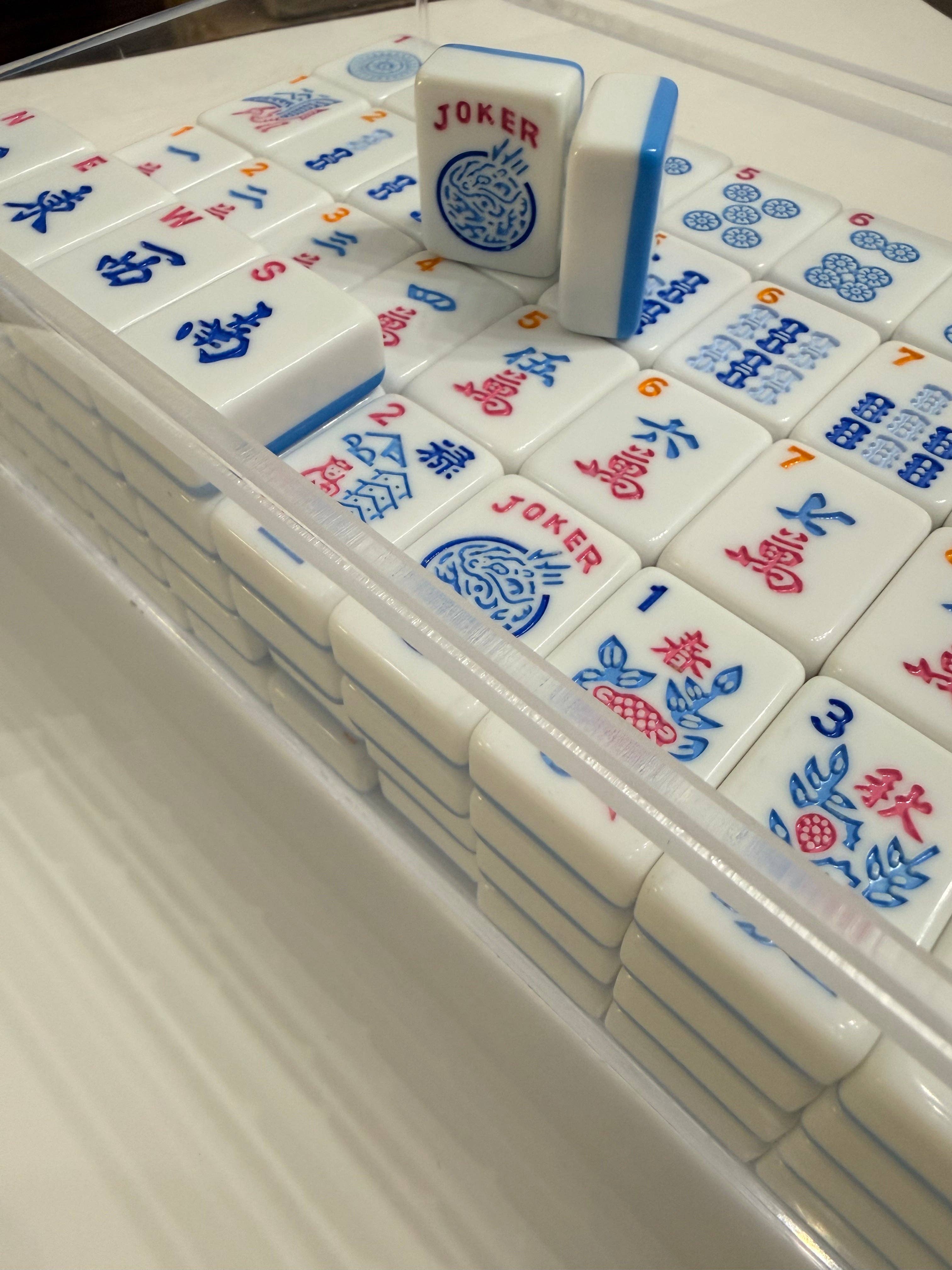 Mahjong Tiles - Bubble Pop – American Mahjong Tile Set (166 Tiles) 2-Color Blue - PREORDER