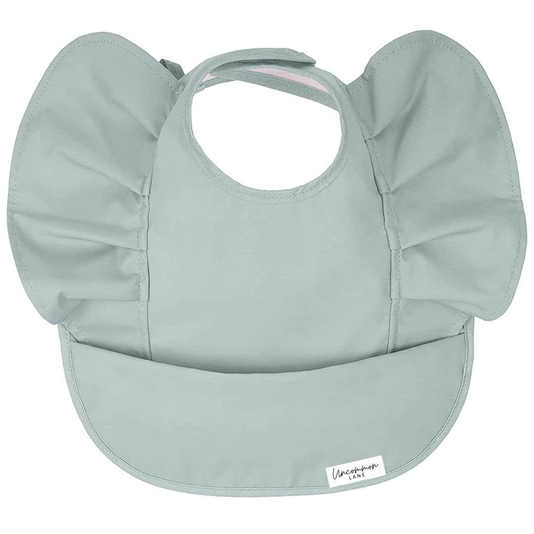 Wing Ruffle Waterproof Bib: Prima-rose Ballerina