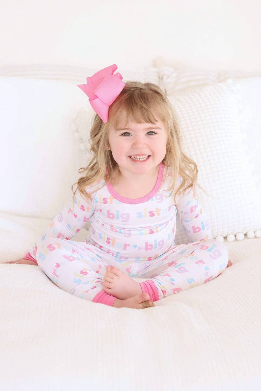 Big Sister Two Piece Pajama Set: 3T