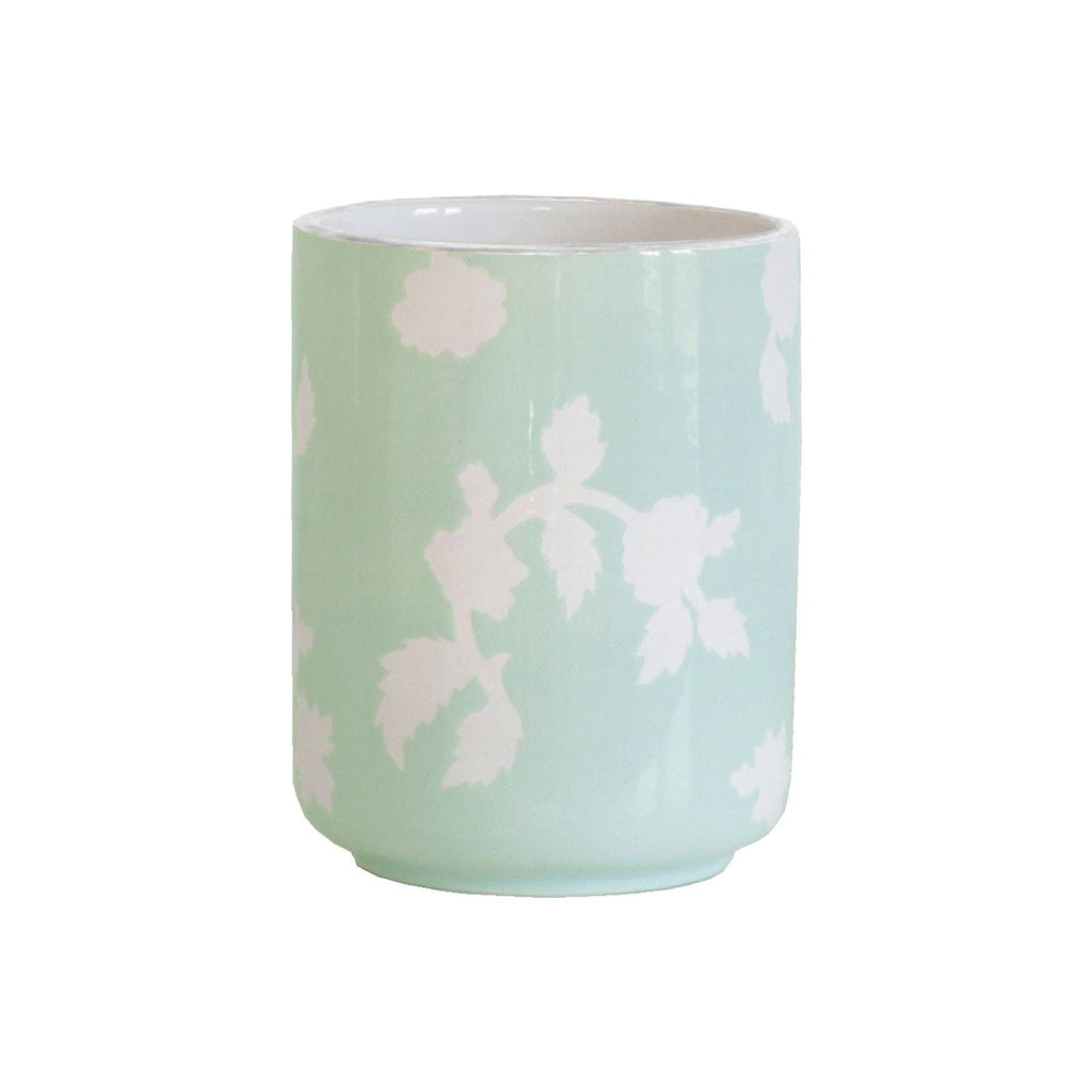 Chinoiserie Dreams Large Vase/ Utensil Holder: Cherry Blossom Pink