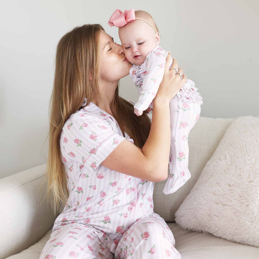 Women's Two Piece Flare Lounge Set | Rosy & Cozy: 2XL