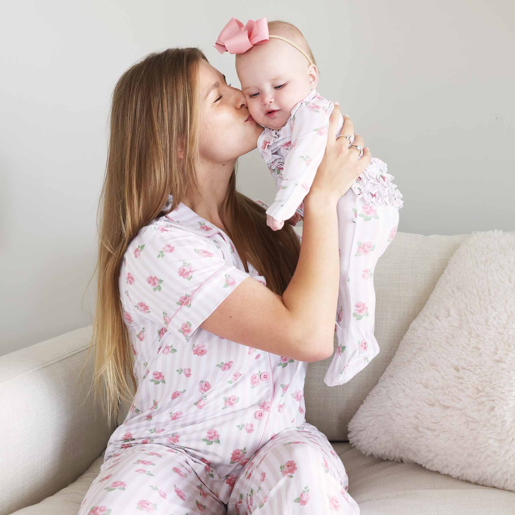 Women's Two Piece Flare Lounge Set | Rosy & Cozy: 2XL
