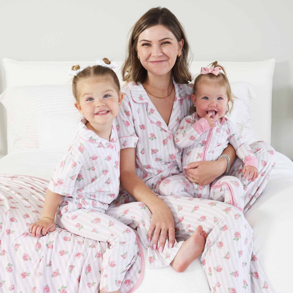 Women's Two Piece Flare Lounge Set | Rosy & Cozy: M