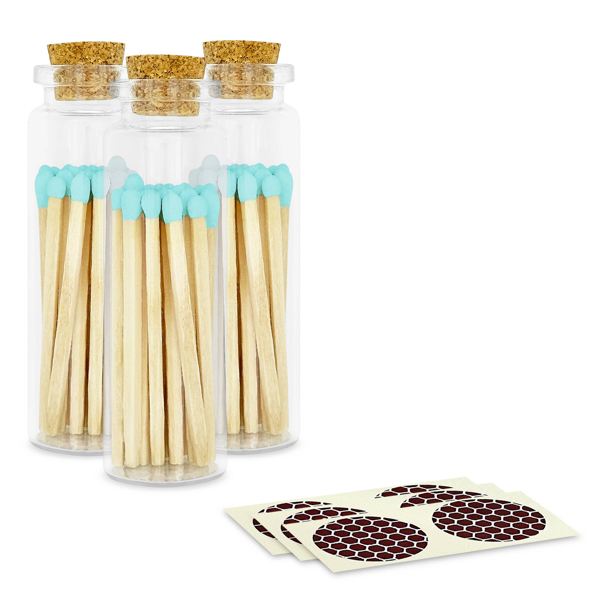 2" Matches + Small Bottle - Color of Your Choice + Strikers: Orange