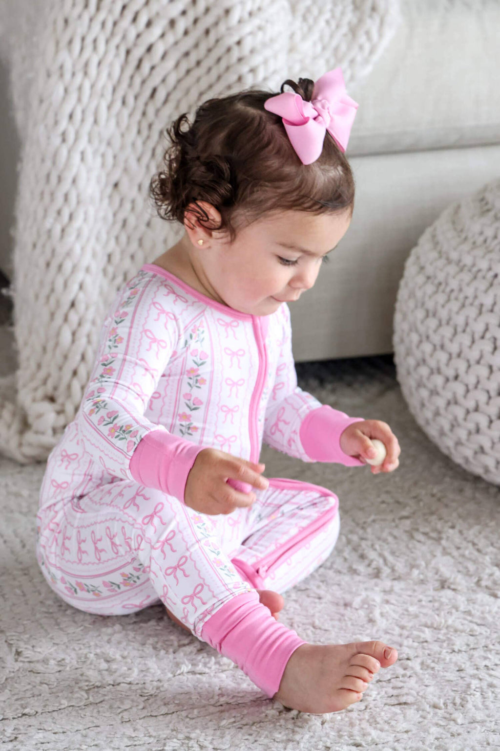Convertible Zip Romper | Coquette Garden: 3-6 months