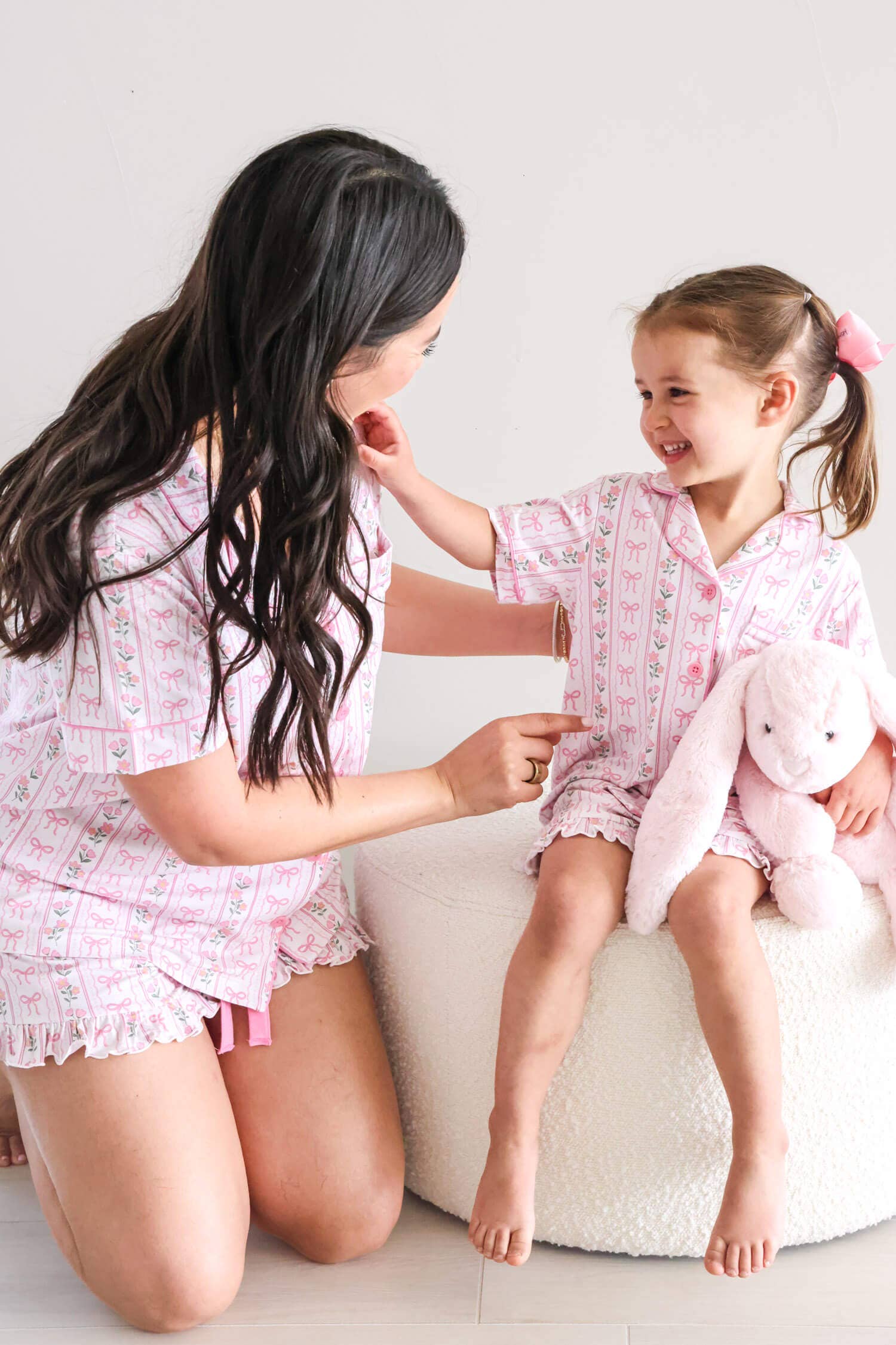 Girl's Two Piece Short Lounge Set | Coquette Garden: 3T