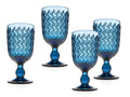 Set of Four Alba Goblet - Blue
