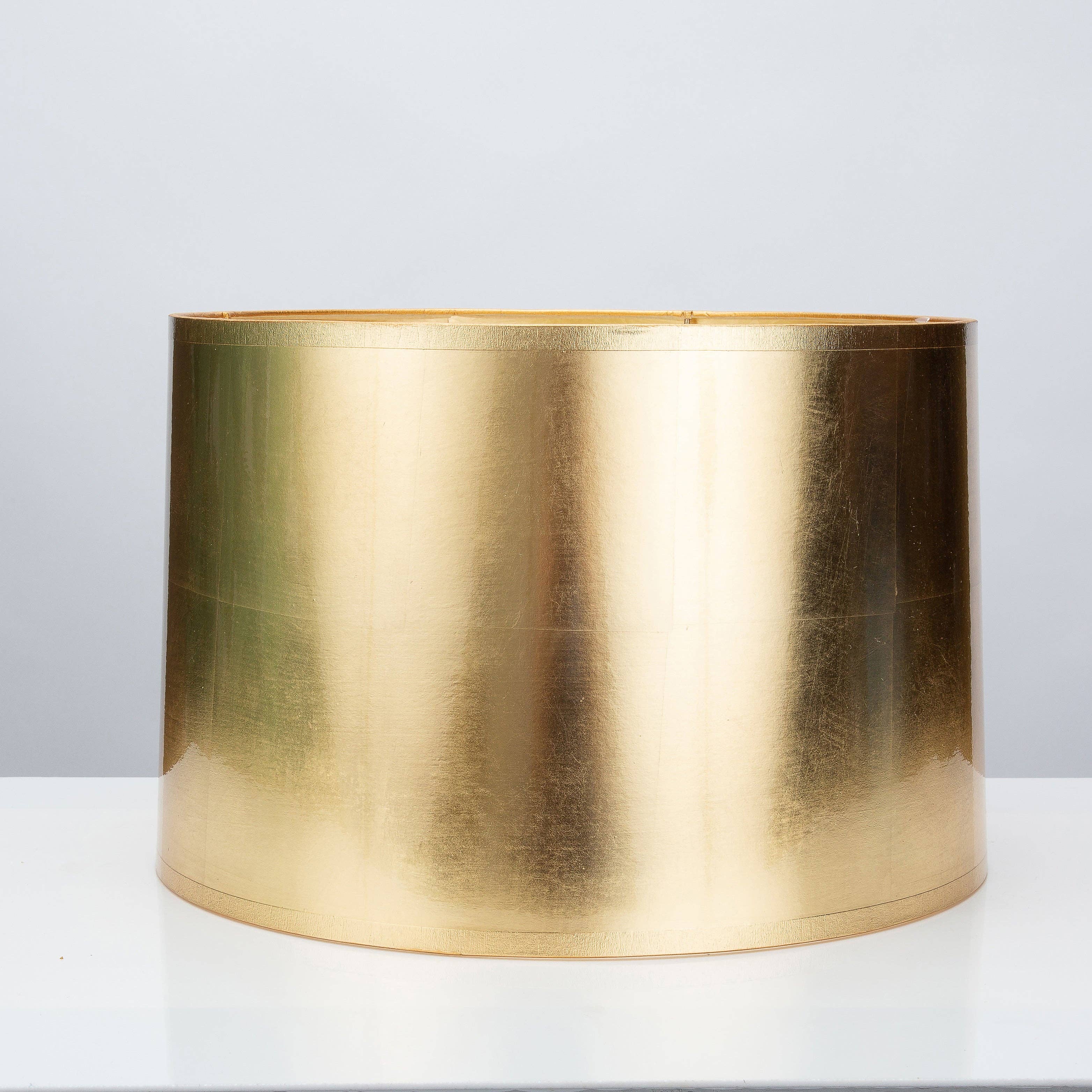 Round Tapered Gold Foil Lamp Shade 15 x 16 x 10"