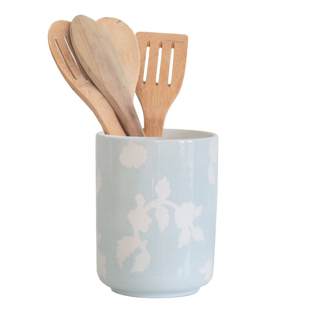 Chinoiserie Dreams Large Vase/ Utensil Holder: Serenity Blue