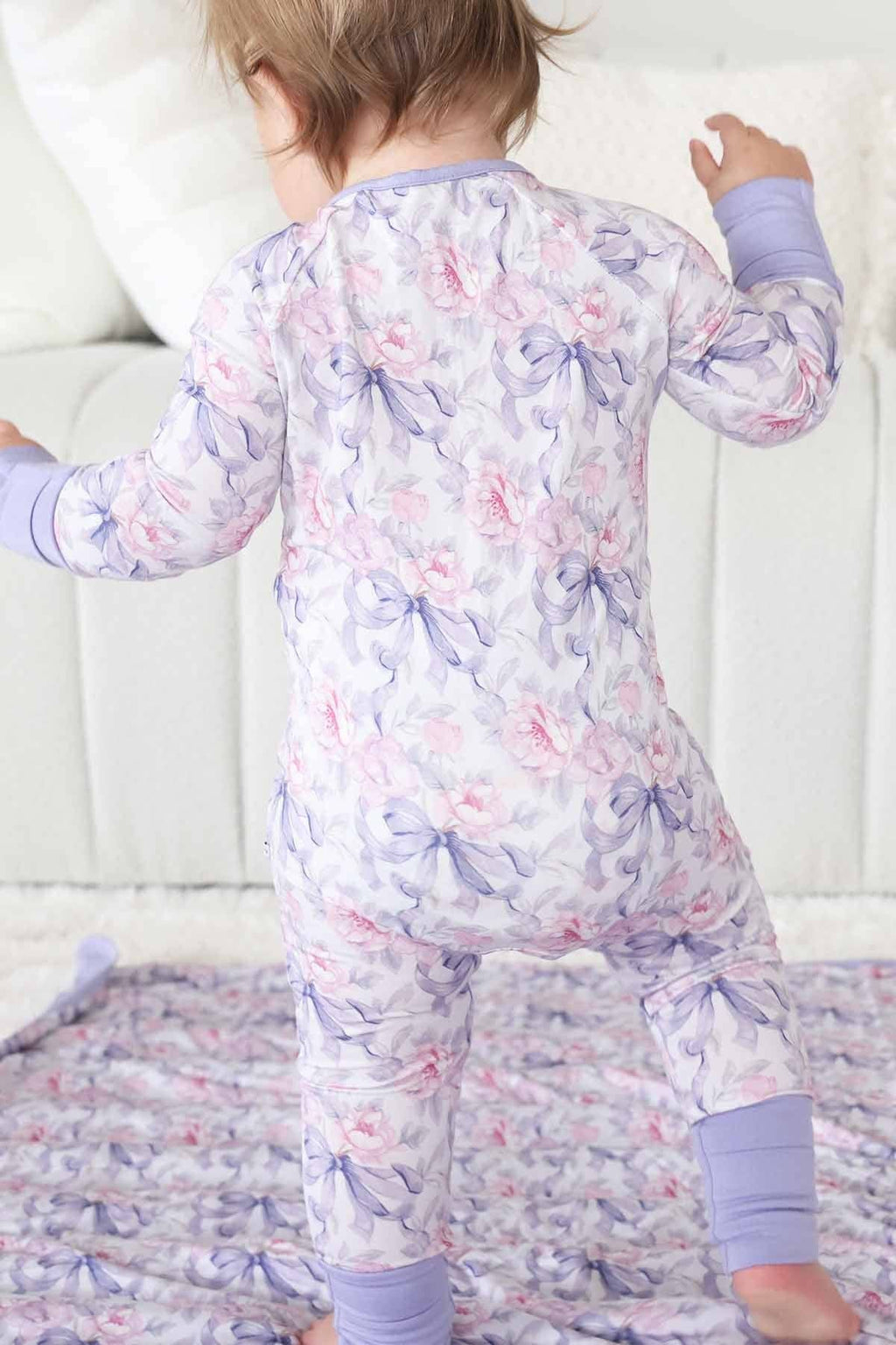 Leighton's Lavender Convertible Zip Romper: 6-12 months