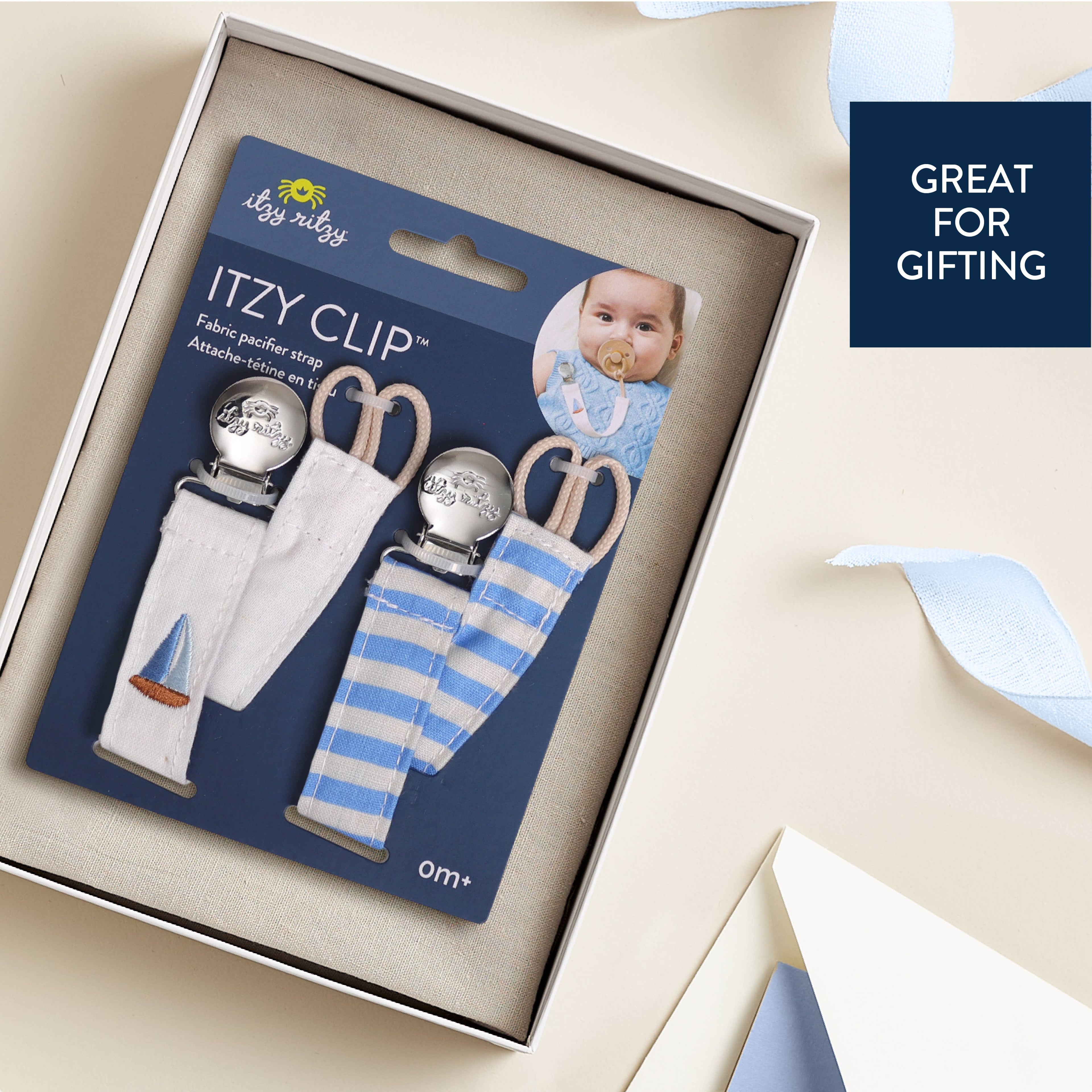 *NEW* Itzy Clip™ - Fabric Pacifier Strap: Nautical