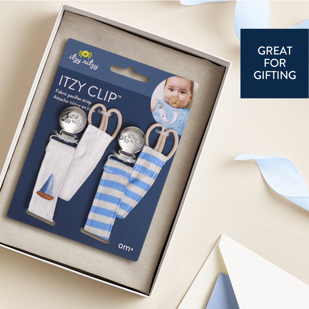 *NEW* Itzy Clip™ - Fabric Pacifier Strap: Bow