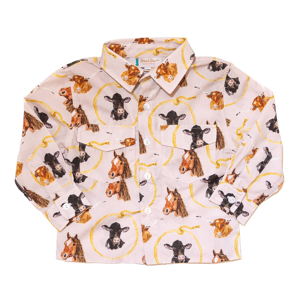 Boys Let's Rodeo Shirt: 24M