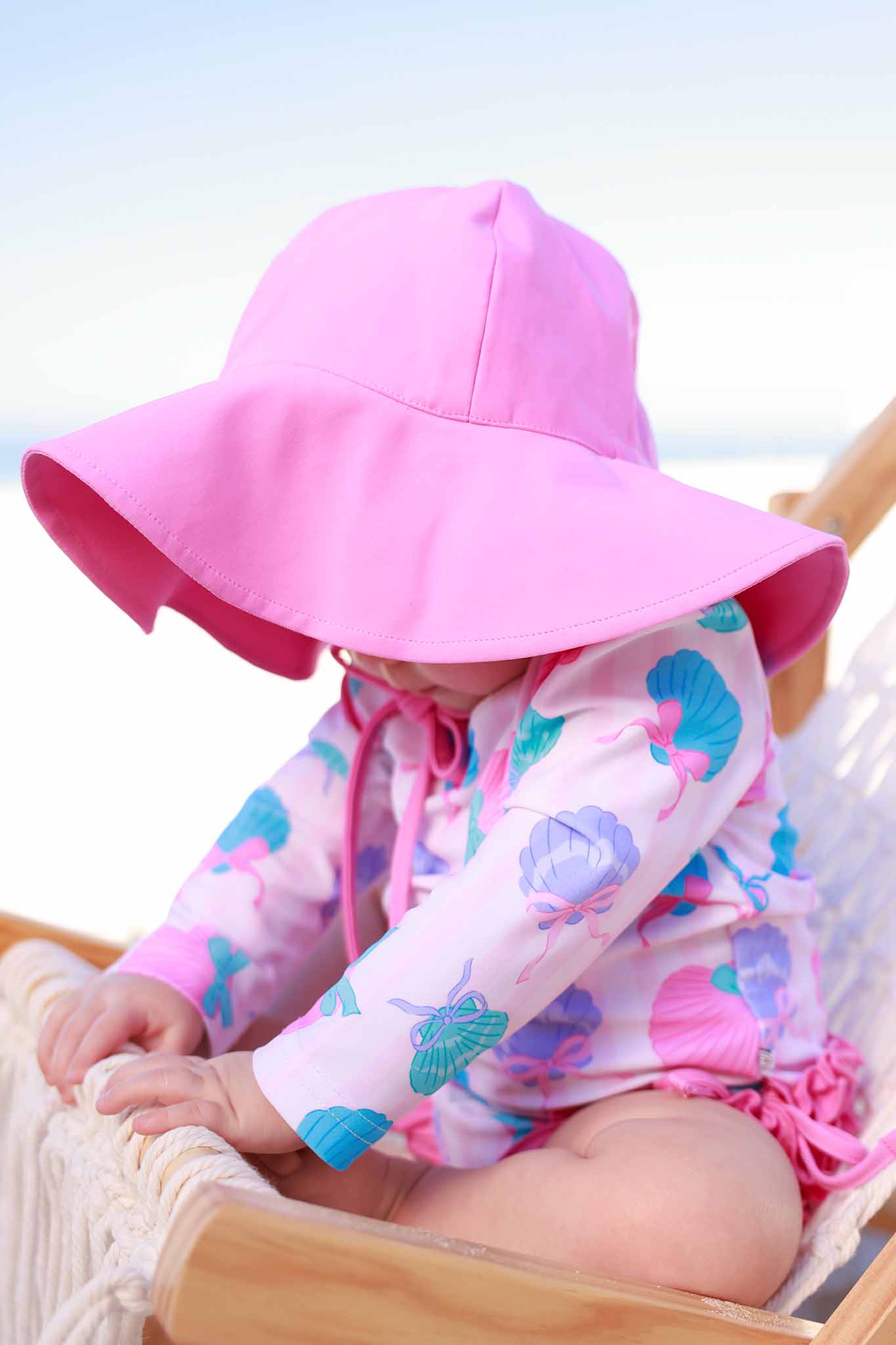 Solid Sun Hat | Pink Sweetie: M