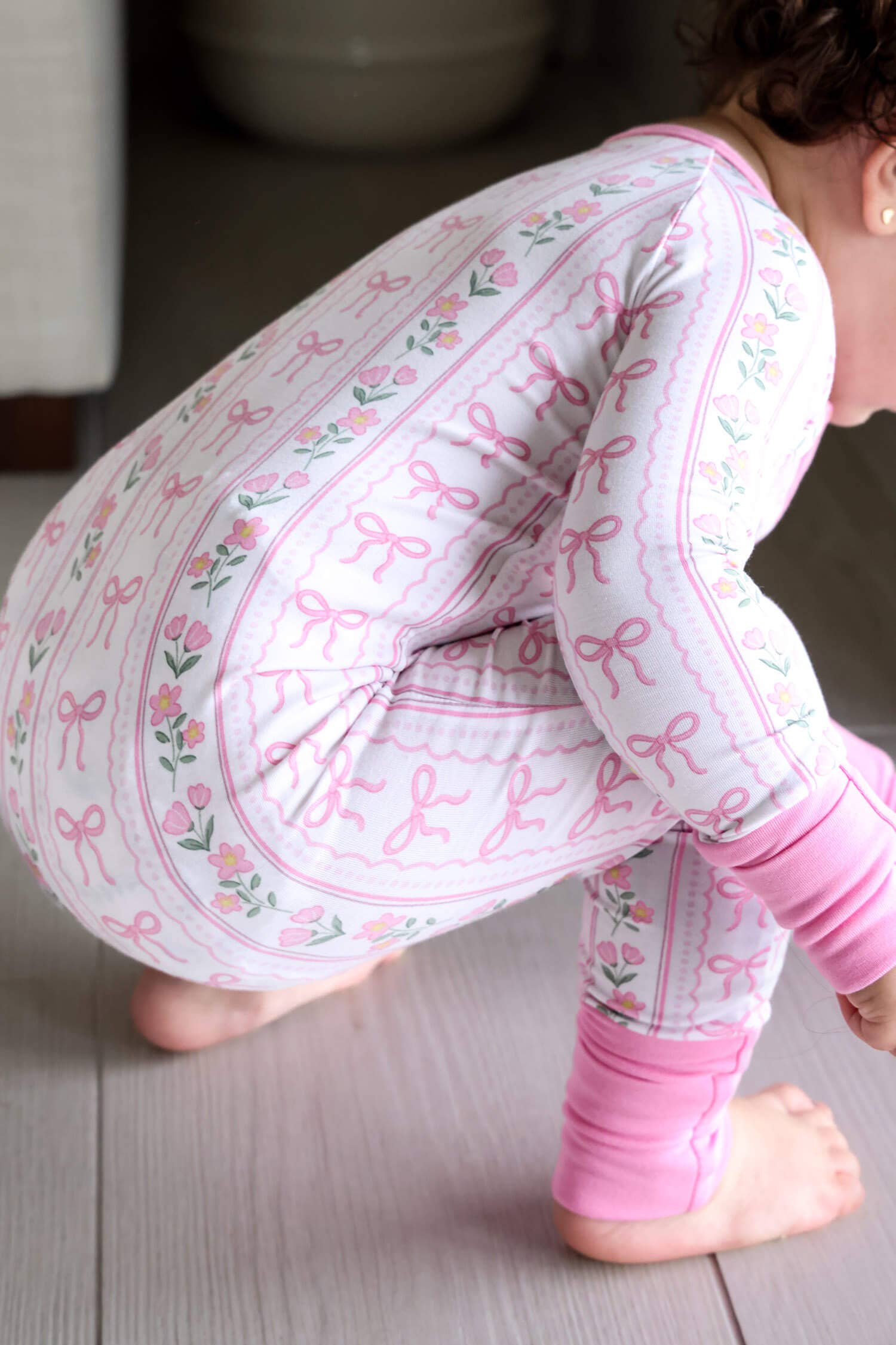 Convertible Zip Romper | Coquette Garden: 0-3 months