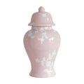 Chinoiserie Dreams Ginger Jars in Cherry Blossom Pink: Large